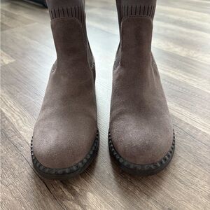 Gentle Souls Gray Ankle Boots